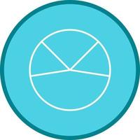 icono de vector de análisis de gráfico circular