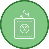 Unique Fire in Socket Vector Icon