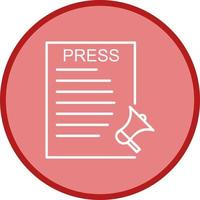 Unique Press Releases Vector Icon