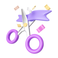 Grand Opening 3D Illustration Icon png