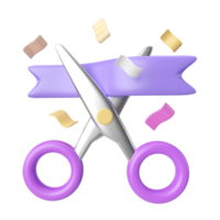 Grand Opening 3D Illustration Icon png