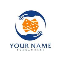 Care Domino logo vector template, Creative Domino logo design concepts