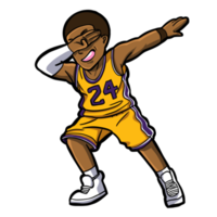 basquetebol jogador dab png