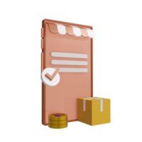 3D Online Shopping Icon png