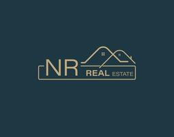 nr real inmuebles consultores logo diseño vectores imágenes lujo real inmuebles logo diseño