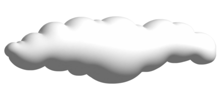 3d dessin animé nuage png