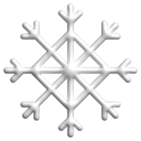 illustration de 3d flocon de neige png