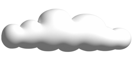 3d dibujos animados nube png