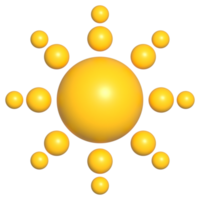 Illustration von 3d Sonne Symbol png