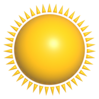 Illustration von 3d Sonne Symbol png