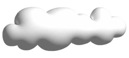 3d dessin animé nuage png