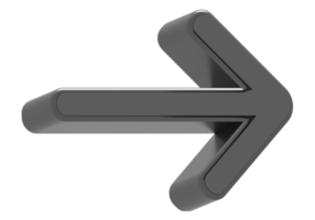 3d schwarz Pfeil Symbol png