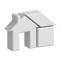 ícone de casa 3D png