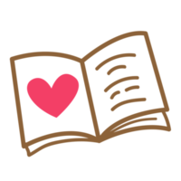 book love simple illustration png