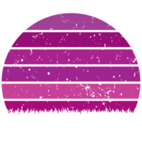 Circular  purple background template. T-shirt design element png