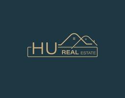 hu real inmuebles consultores logo diseño vectores imágenes lujo real inmuebles logo diseño