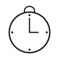 reloj cara icono negro y blanco transparente antecedentes png