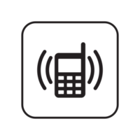 telephone and mobile phone icon, calling icon transparent background png