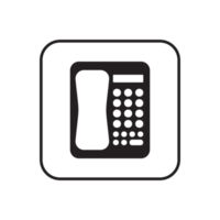 Téléphone et mobile téléphone icône, appel icône transparent Contexte png