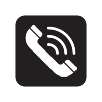 teléfono y móvil teléfono icono, vocación icono transparente antecedentes png