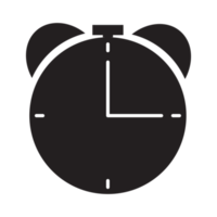 l'horloge visage icône noir et blanc transparent Contexte png