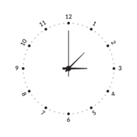 clock face icon black and white transparent background png