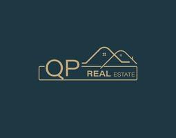 QP Real Estate Consultants Logo Design Vectors images. Luxury Real Estate Logo Design