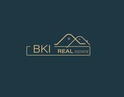 BKI Real Estate and Consultants Logo Design Vectors images. Luxury Real Estate Logo Design