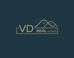 VD Real Estate Consultants Logo Design Vectors images. Luxury Real Estate Logo Design