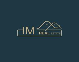 IM Real Estate Consultants Logo Design Vectors images. Luxury Real Estate Logo Design