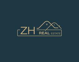 ZH Real Estate Consultants Logo Design Vectors images. Luxury Real Estate Logo Design