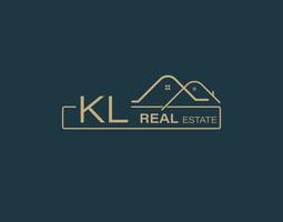 KL Real Estate Consultants Logo Design Vectors images. Luxury Real Estate Logo Design