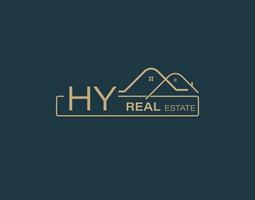 HY Real Estate Consultants Logo Design Vectors images. Luxury Real Estate Logo Design