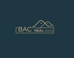 bac real inmuebles y consultores logo diseño vectores imágenes lujo real inmuebles logo diseño