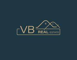 VB Real Estate Consultants Logo Design Vectors images. Luxury Real Estate Logo Design