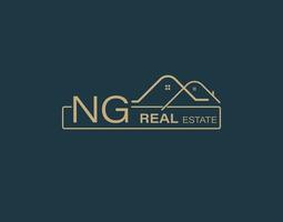 NG Real Estate Consultants Logo Design Vectors images. Luxury Real Estate Logo Design