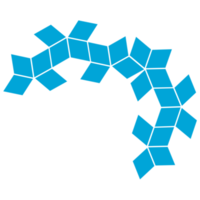 le bleu abstrait frontière png