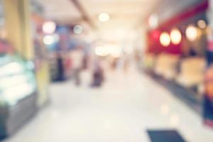 People shopping in department store. Defocused blur background.People shopping in department store Defocused blur background. photo