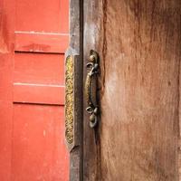 close up classic handle door vintage photo