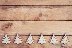 Christmas decoration on table wood with copy space photo