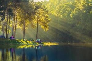 pang oung reservoir in ban rak thai at maehongson , Thailand photo