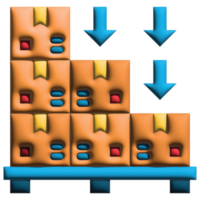 3d illustratie pollet in logistiek png