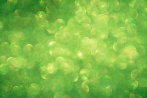 Green bokeh and defocused background with copy space photo