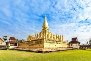 Golden Wat Thap Luang in Vientiane, Laos. photo
