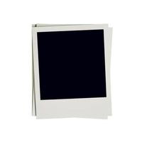 Frame photo blank on isolated white with clipping path.
