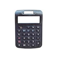 antiguo calculadora en aislar blanco. foto