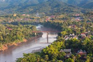 Viewpoint and landscape in luang prabang, Laos. photo