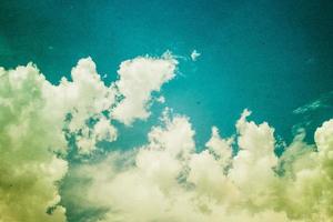 Vintage styled Cloudy and Sky photo