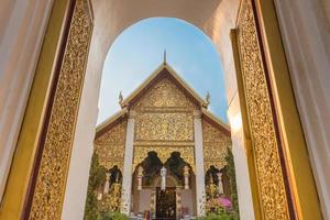 Temple Phra That Hariphunchai in Lamphum, Province Chang Mai, Thailand photo