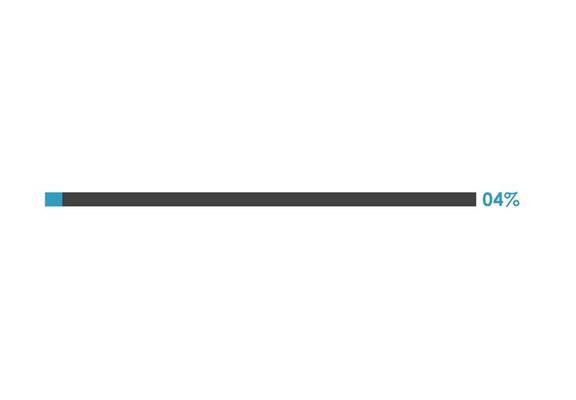 4 Percent loading icon,  Progress bar vector illustration